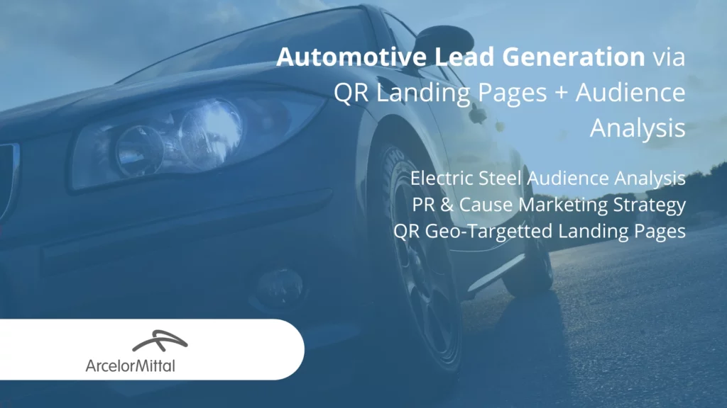 Automotive Lead Generation via QR Landing Pages + Audience Analysis